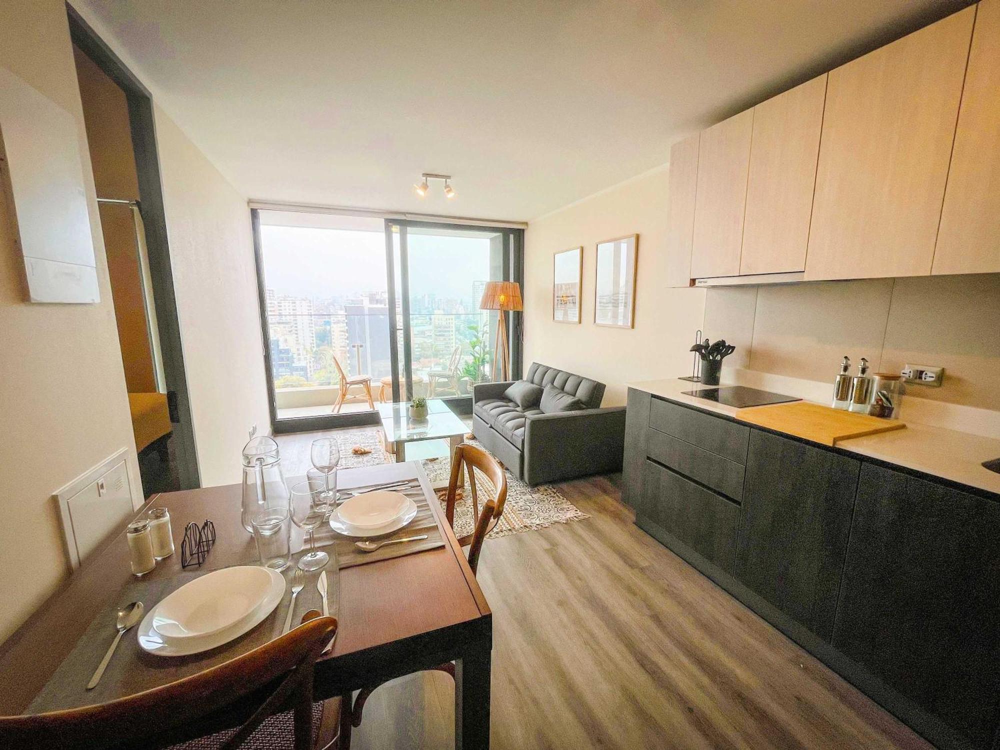 Apartamento Hom I Nuevo Departamento En Nunoa Estacionamiento Santiago